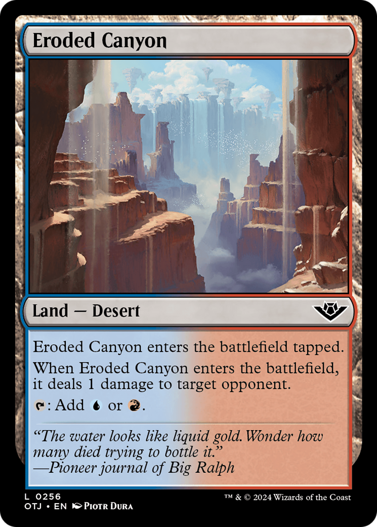 Eroded Canyon (256) [Outlaws of Thunder Junction] - Deck Out Gaming