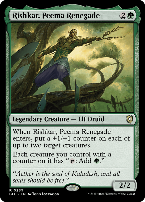 Rishkar, Peema Renegade (235) [Bloomburrow Commander] - Deck Out Gaming