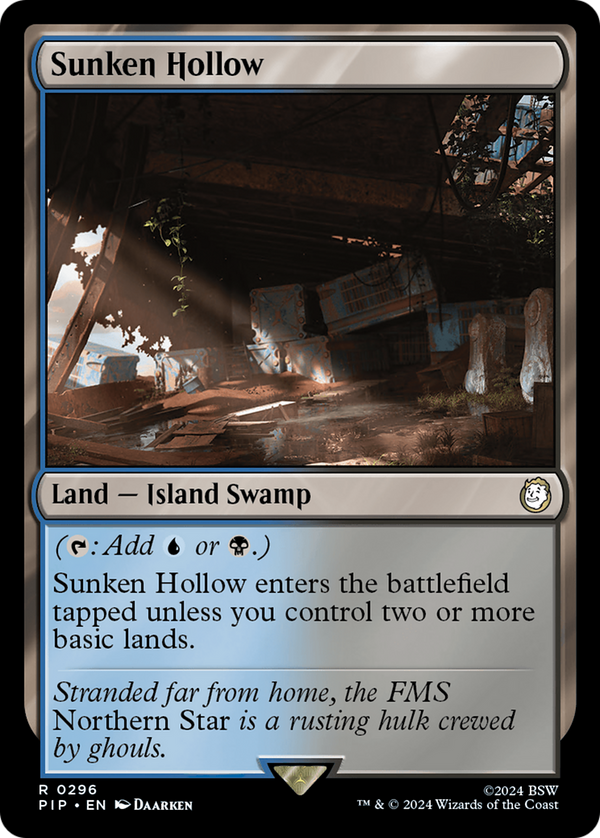 Sunken Hollow (296) [Fallout] foil - Deck Out Gaming