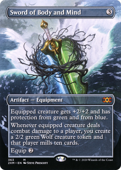 Sword of Body and Mind (Borderless) (363) [Double Masters] - Deck Out Gaming