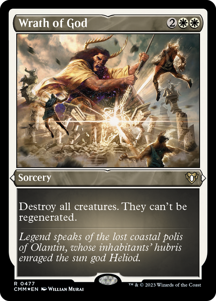 Wrath of God (477) [Commander Masters] etched - Deck Out Gaming
