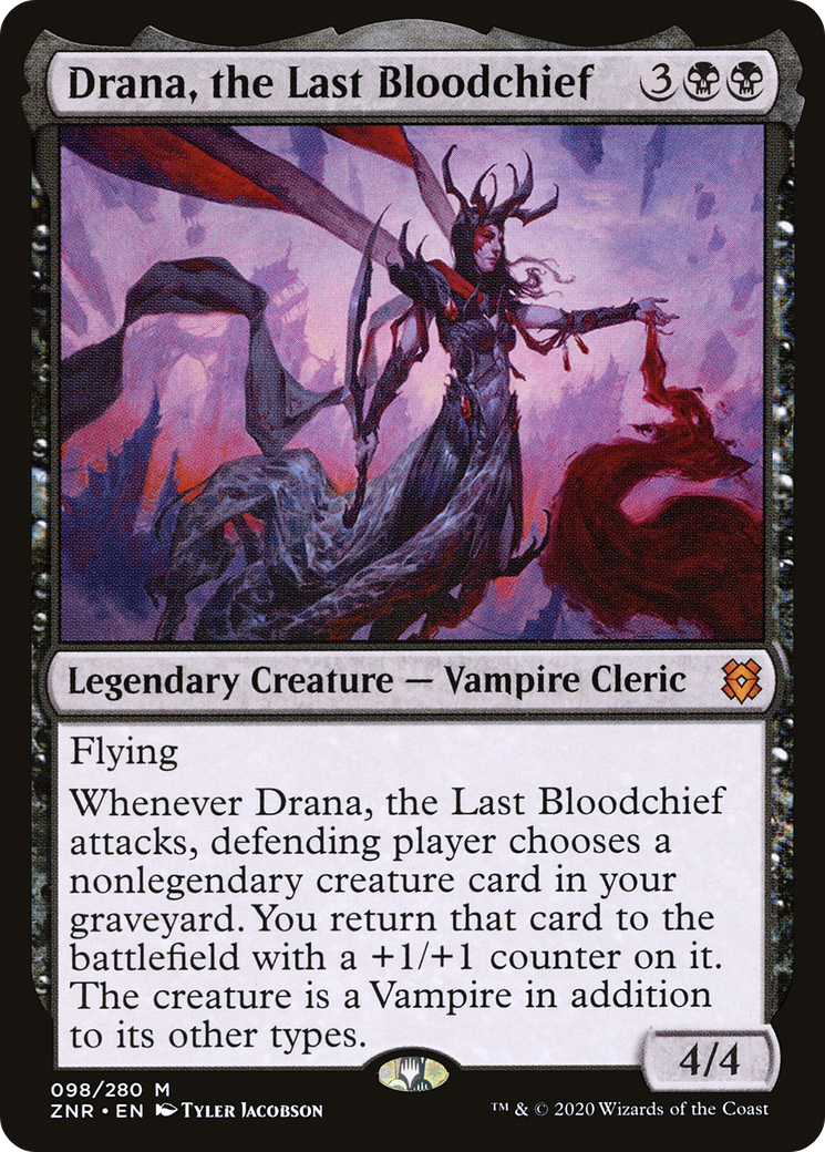 Drana, the Last Bloodchief (98) [Zendikar Rising] foil - Deck Out Gaming