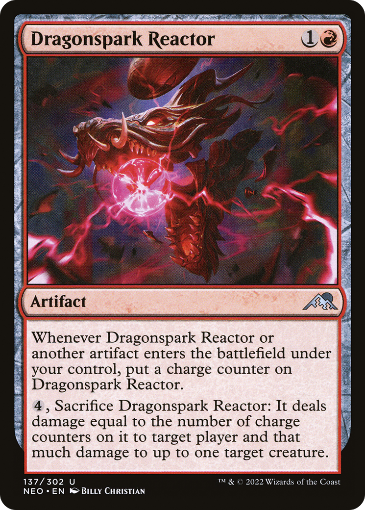 Dragonspark Reactor (137) [Kamigawa: Neon Dynasty] foil - Deck Out Gaming