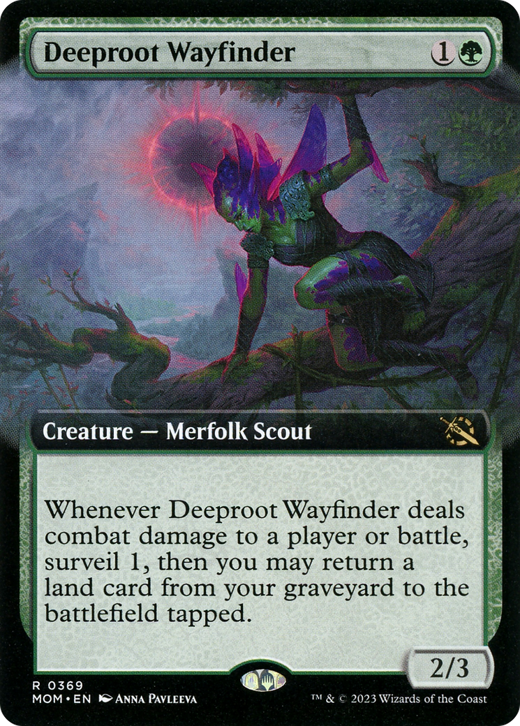 Deeproot Wayfinder (Extended Art) (369) [March of the Machine] foil - Deck Out Gaming