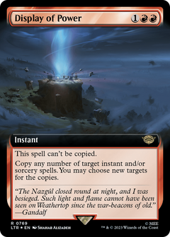 Display of Power (Extended Art) (Surge Foil) (769) [The Lord of the Rings: Tales of Middle-earth] foil - Deck Out Gaming