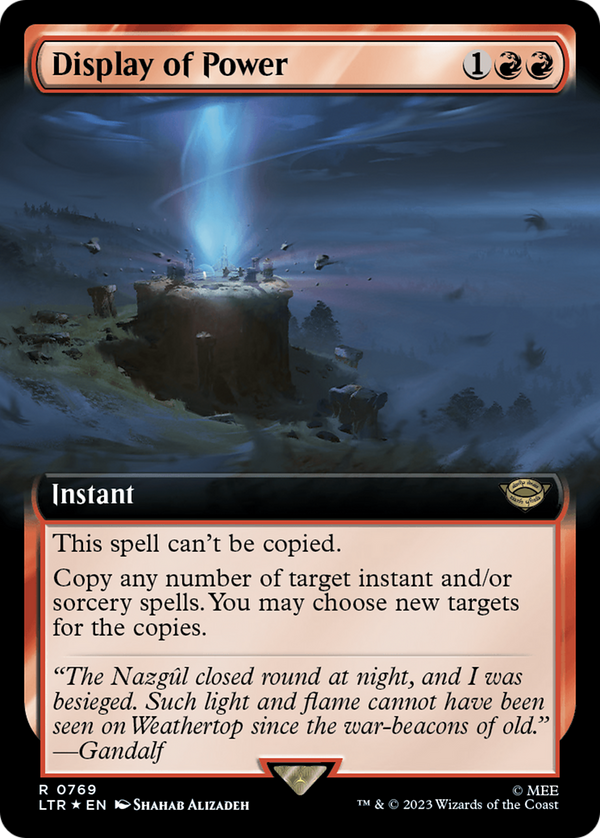 Display of Power (Extended Art) (Surge Foil) (769) [The Lord of the Rings: Tales of Middle-earth] foil - Deck Out Gaming