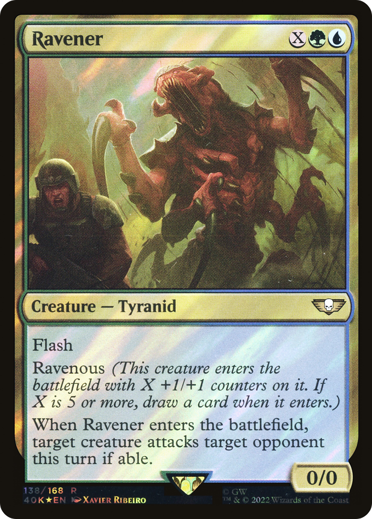Ravener (Surge Foil) (138) [Warhammer 40,000 Commander] foil - Deck Out Gaming