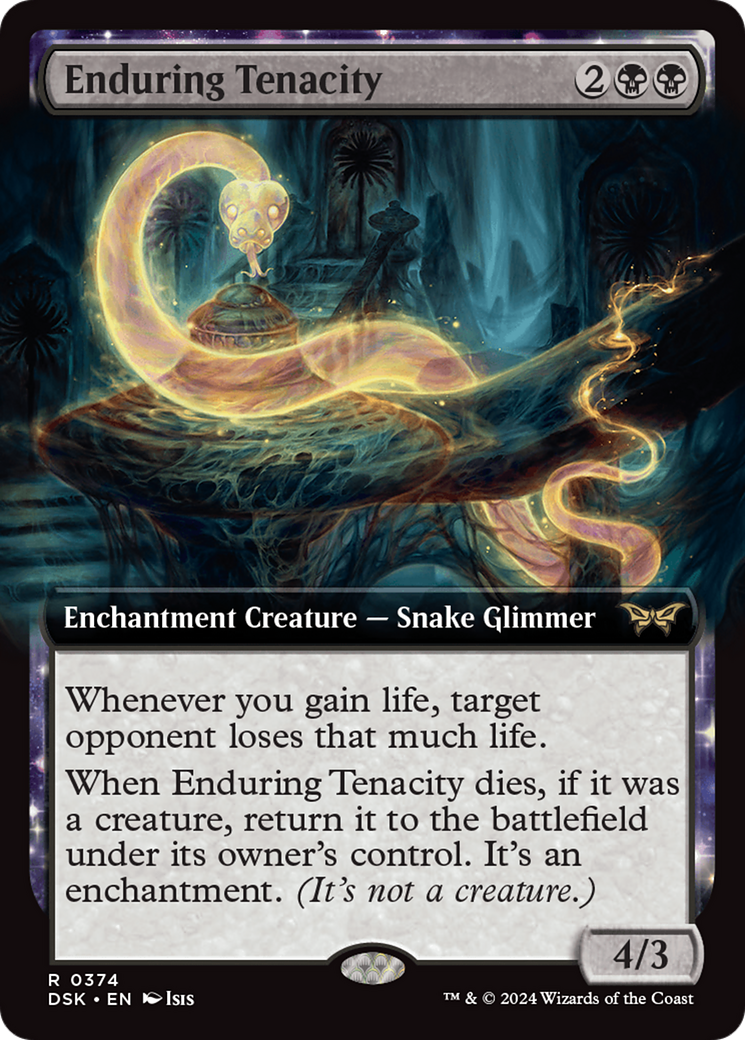 Enduring Tenacity (Extended Art) (374) [Duskmourn: House of Horror] - Deck Out Gaming