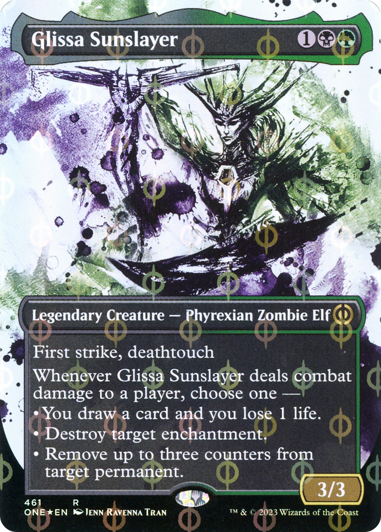 Glissa Sunslayer (Showcase) (Step-and-Compleat Foil) (461) [Phyrexia: All Will Be One] foil - Deck Out Gaming