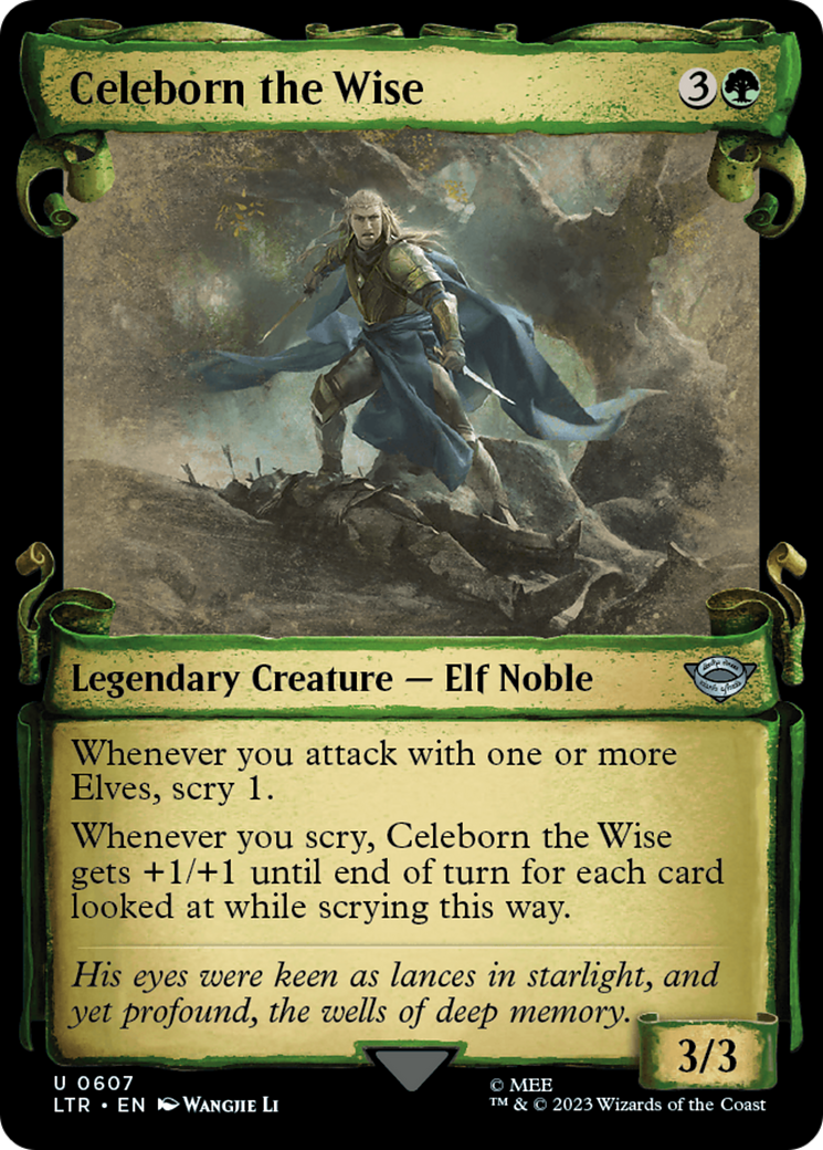 Celeborn the Wise (Showcase Scrolls) (607) [The Lord of the Rings: Tales of Middle-earth] - Deck Out Gaming