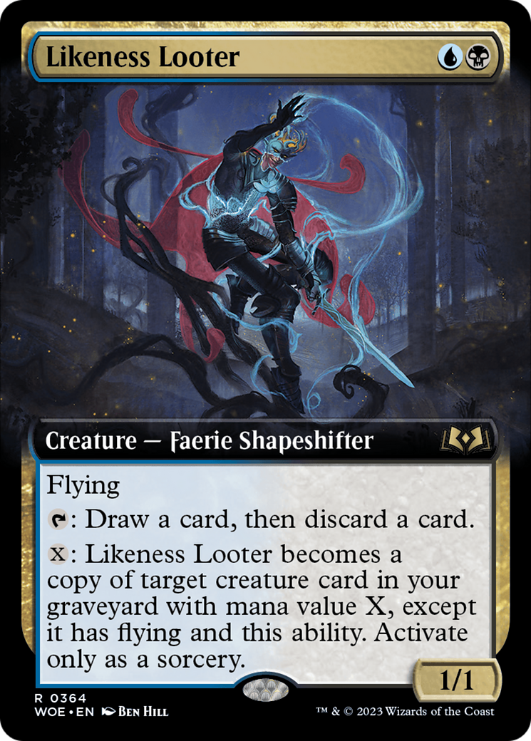 Likeness Looter (Extended Art) (364) [Wilds of Eldraine] - Deck Out Gaming