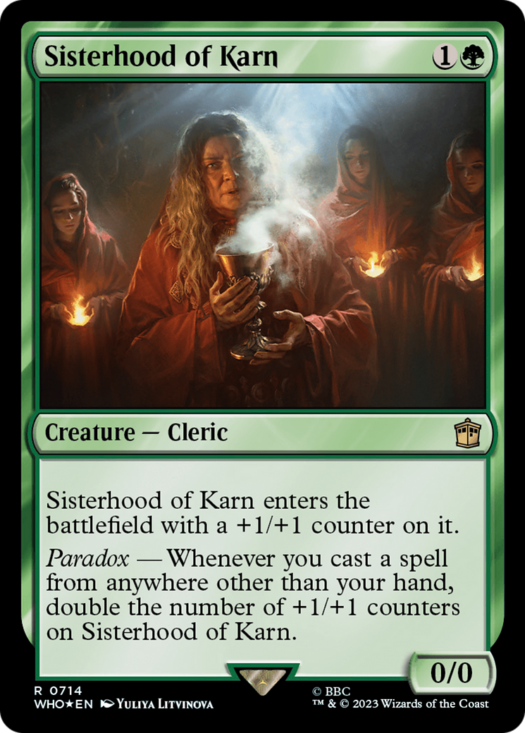 Sisterhood of Karn (Surge Foil) (714) [Doctor Who] foil - Deck Out Gaming