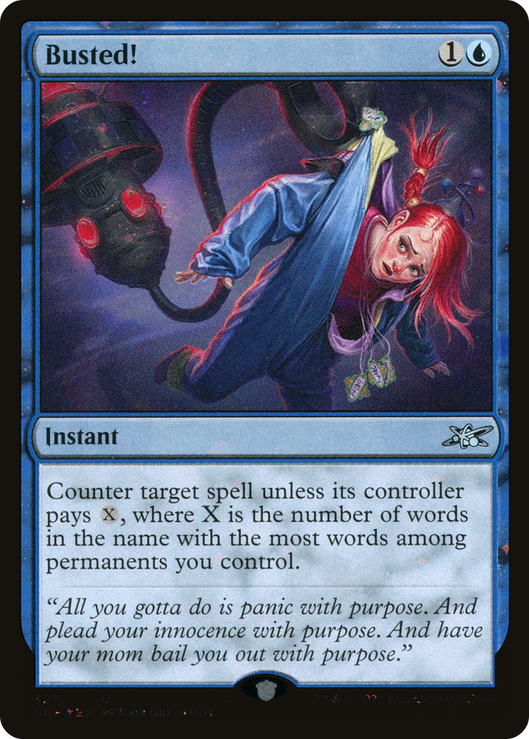 Busted! (Galaxy Foil) (327) [Unfinity] foil - Deck Out Gaming