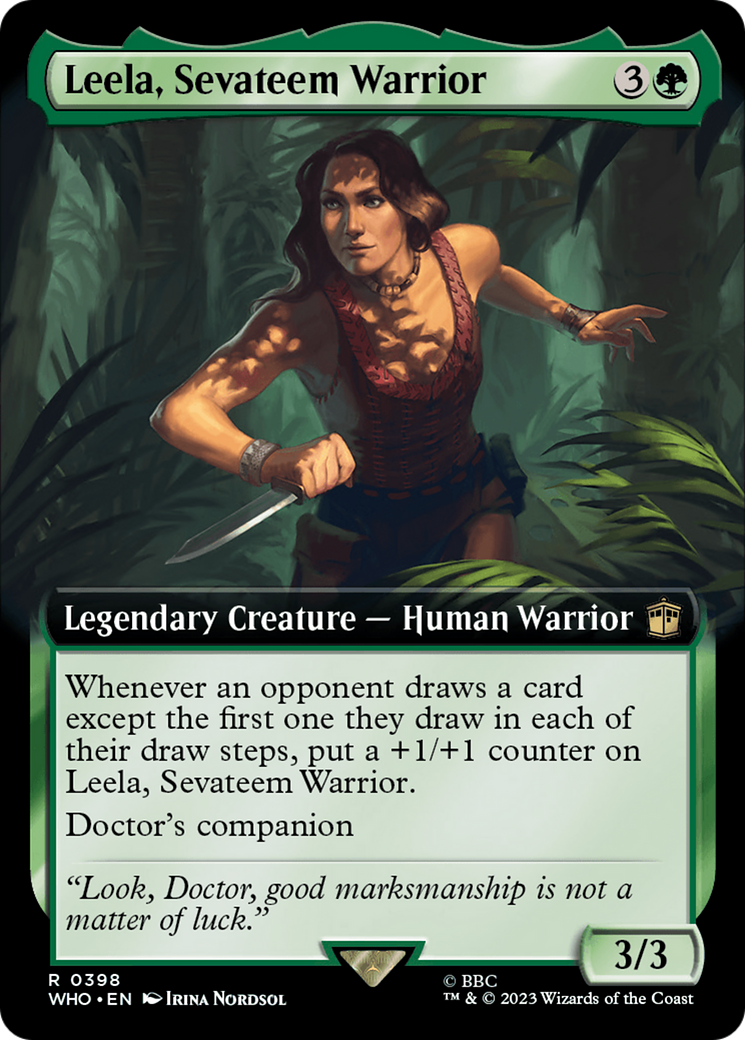 Leela, Sevateem Warrior (Extended Art) (398) [Doctor Who] - Deck Out Gaming