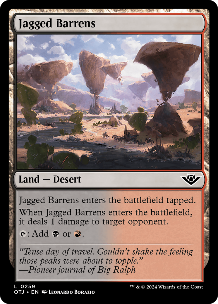 Jagged Barrens (259) [Outlaws of Thunder Junction] - Deck Out Gaming