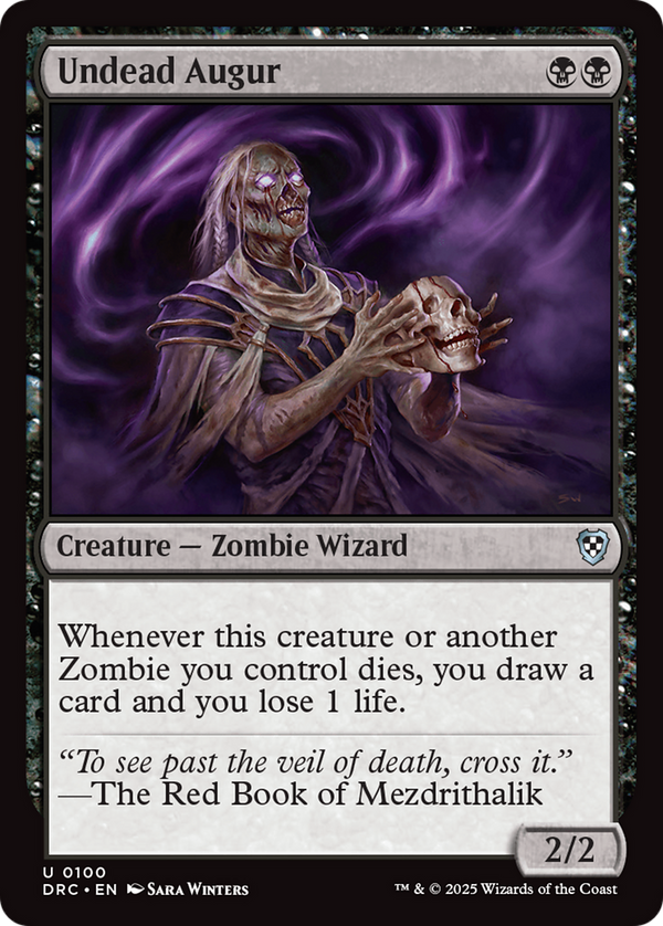 Undead Augur (100) [Commander: Aetherdrift] - Deck Out Gaming