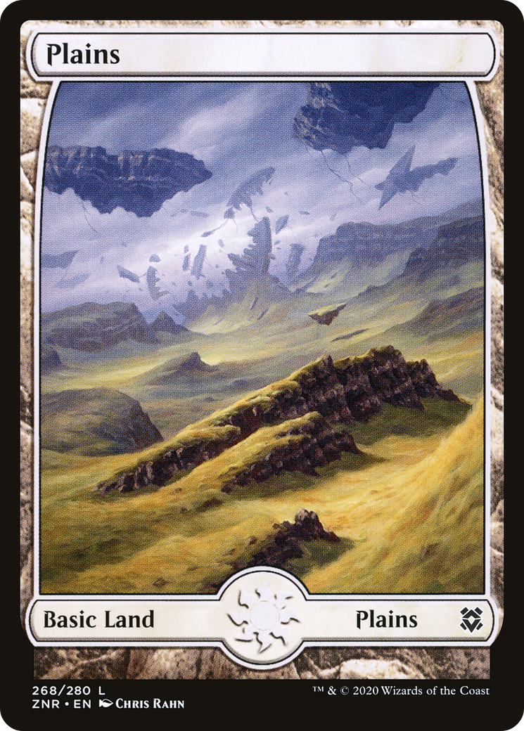 Plains (268) - Full Art (268) [Zendikar Rising] foil - Deck Out Gaming