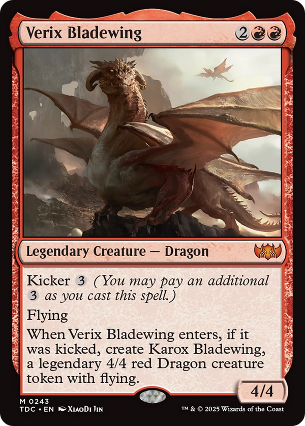 Verix Bladewing (243) [Commander: Tarkir: Dragonstorm] - Deck Out Gaming