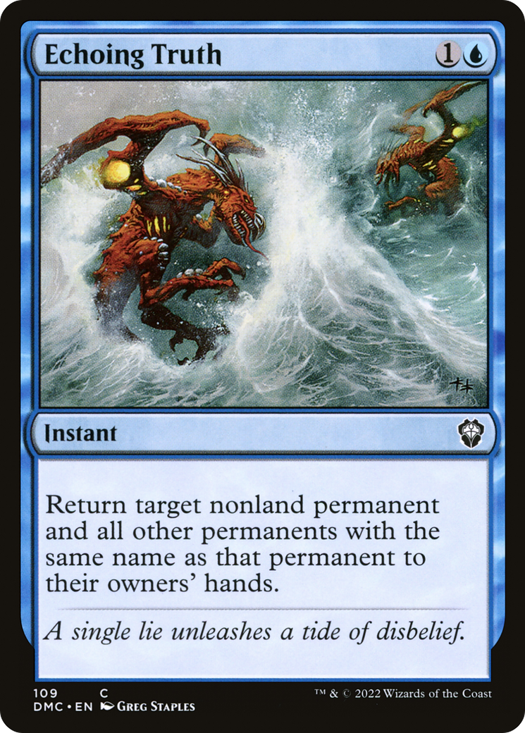 Echoing Truth (109) [Commander: Dominaria United] - Deck Out Gaming