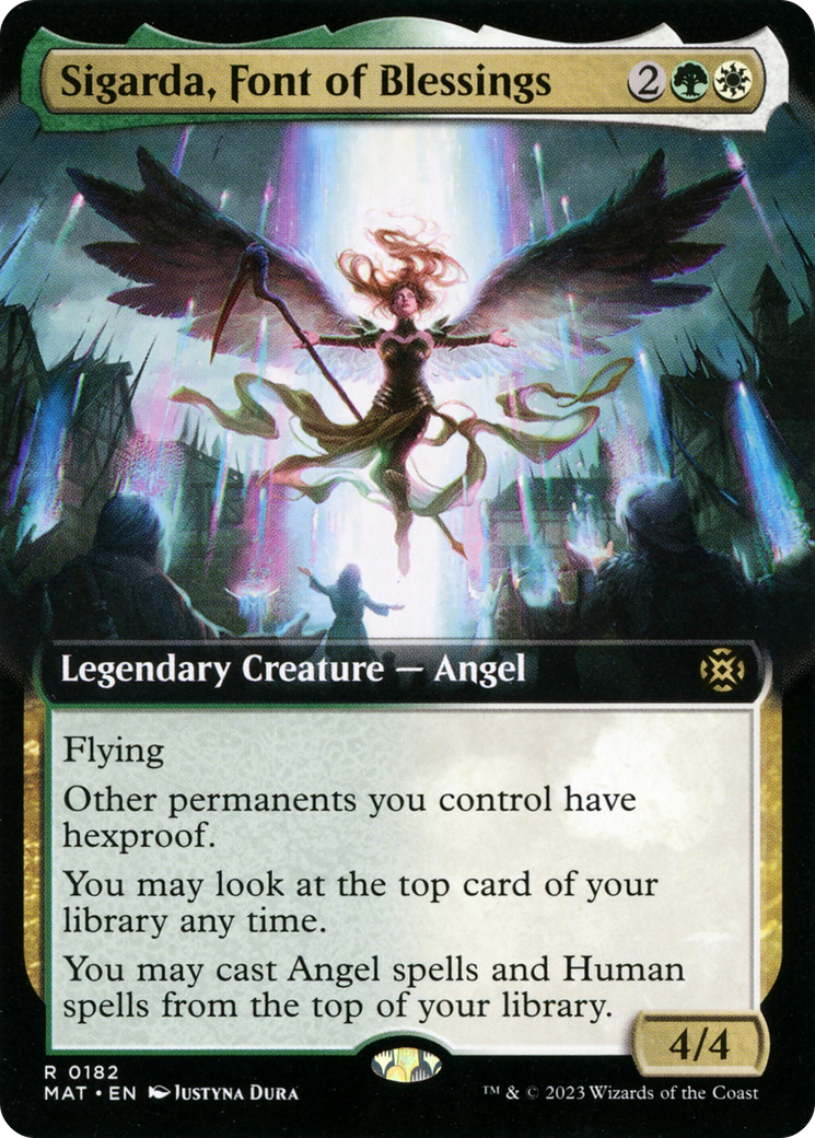 Sigarda, Font of Blessings (Extended Art) (182) [March of the Machine: The Aftermath] foil - Deck Out Gaming
