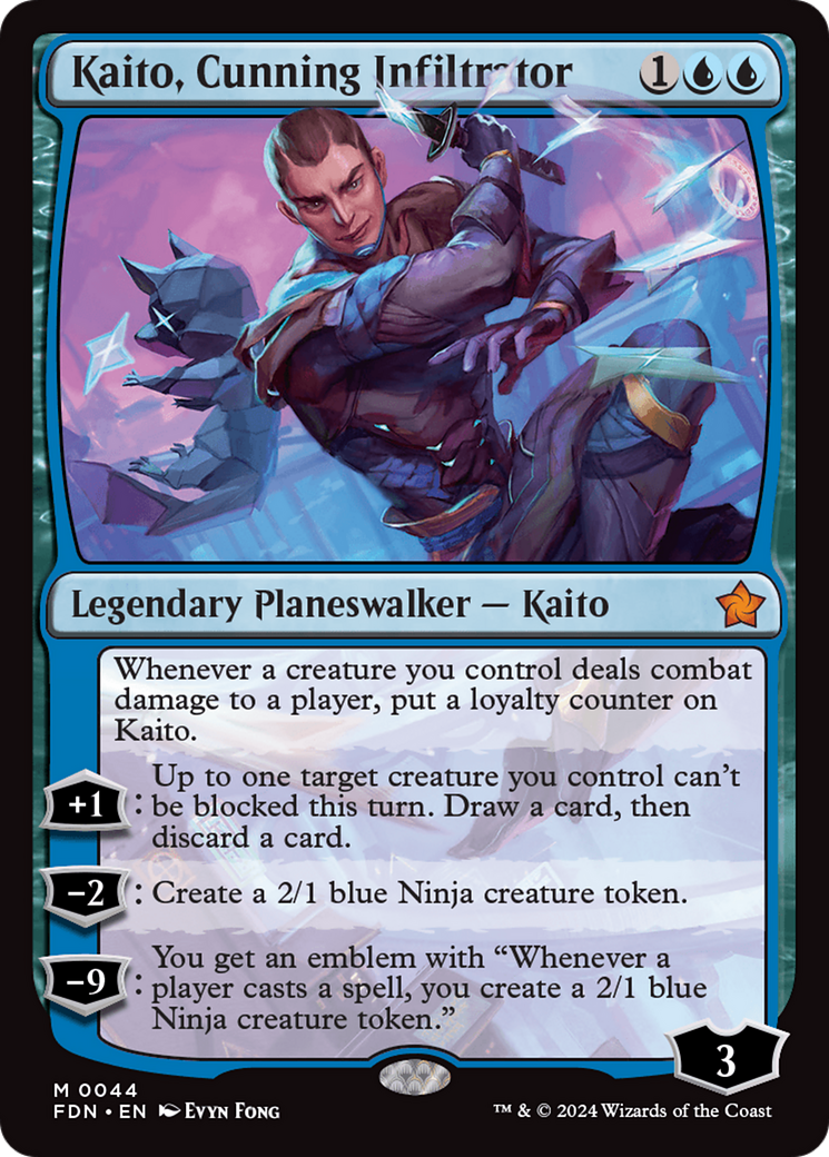 Kaito, Cunning Infiltrator (44) [Foundations] - Deck Out Gaming