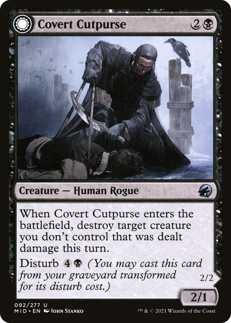 Covert Cutpurse // Covetous Geist (92) [Innistrad: Midnight Hunt] foil - Deck Out Gaming
