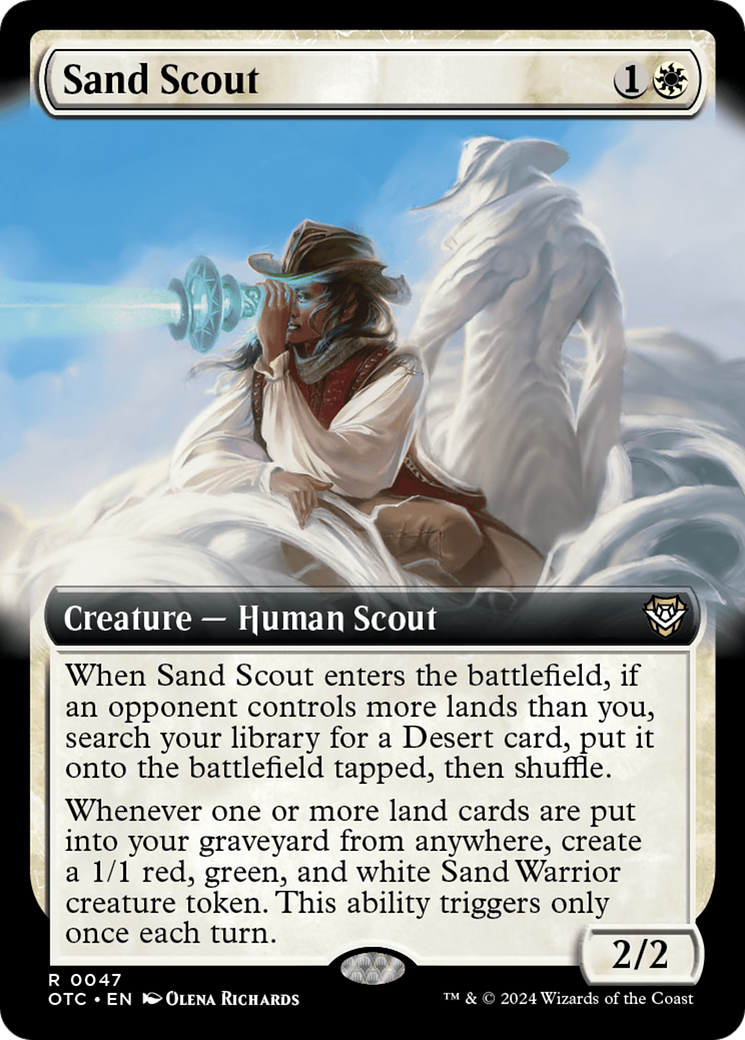 Sand Scout (Extended Art) (47) [Outlaws of Thunder Junction Commander] - Deck Out Gaming