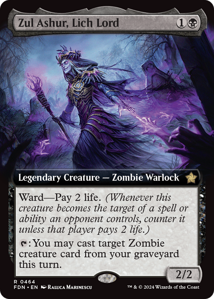 Zul Ashur, Lich Lord (Extended Art) (464) [Foundations] - Deck Out Gaming