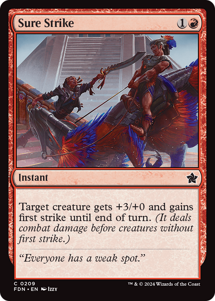 Sure Strike (209) [Foundations] foil - Deck Out Gaming