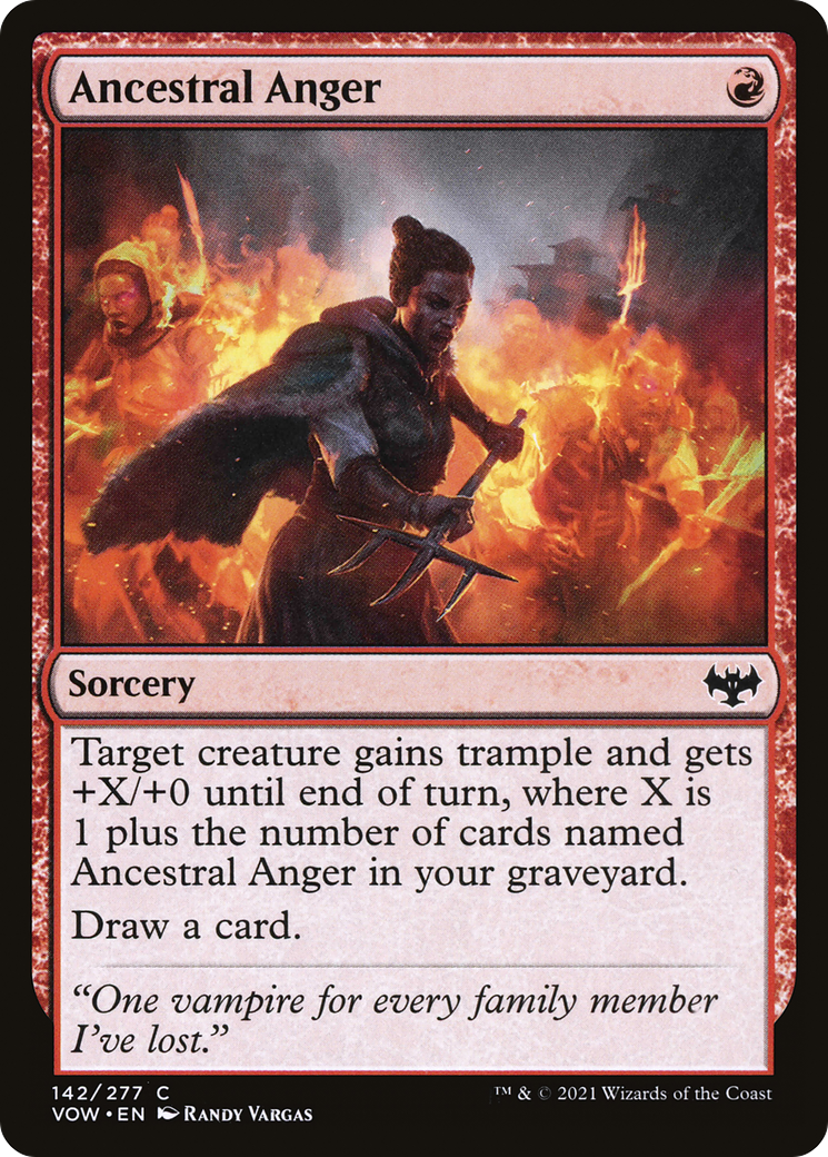 Ancestral Anger (142) [Innistrad: Crimson Vow] - Deck Out Gaming