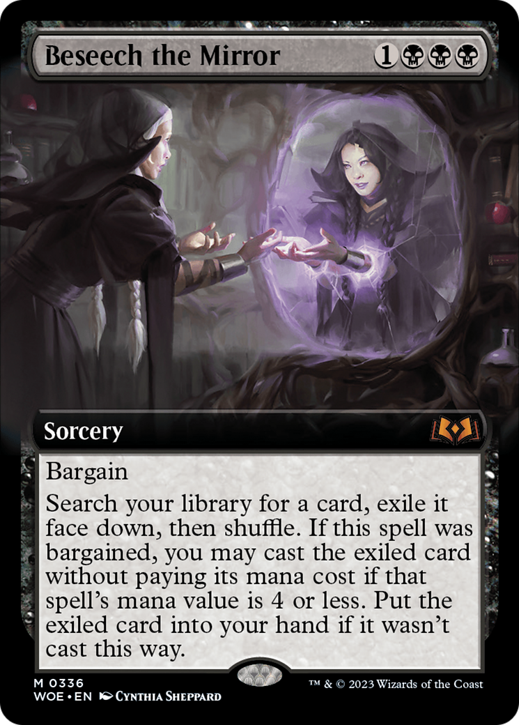 Beseech the Mirror (Extended Art) (336) [Wilds of Eldraine] - Deck Out Gaming