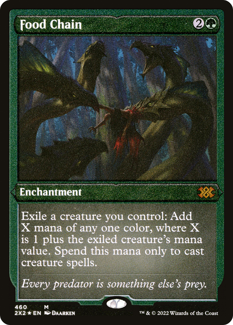 Food Chain (Foil Etched) (460) [Double Masters 2022] foil - Deck Out Gaming