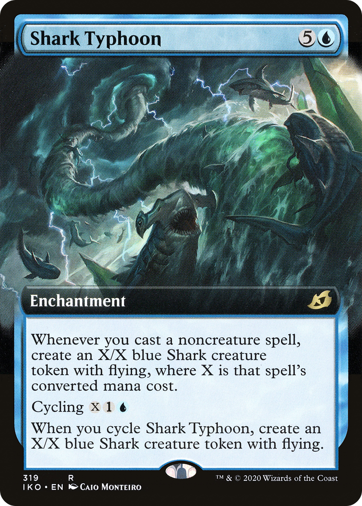 Shark Typhoon (Extended Art) (319) [Ikoria: Lair of Behemoths] foil - Deck Out Gaming