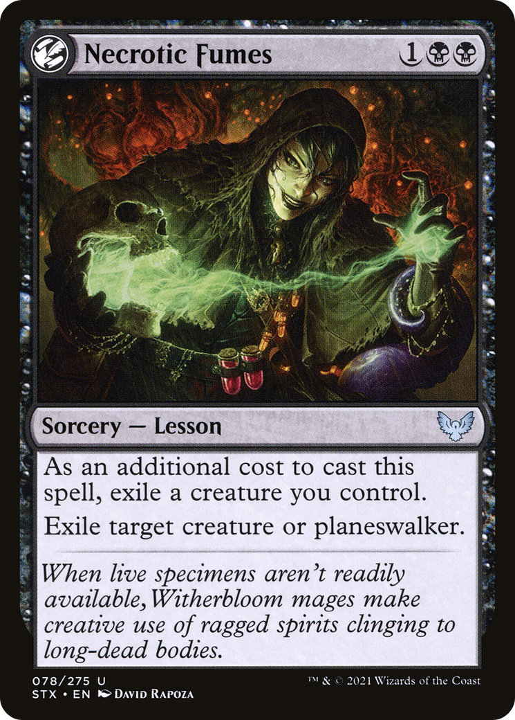 Necrotic Fumes (78) [Strixhaven: School of Mages] foil - Deck Out Gaming