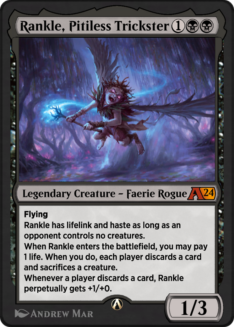Rankle, Pitiless Trickster (11) [Alchemy: Outlaws of Thunder Junction] - Deck Out Gaming