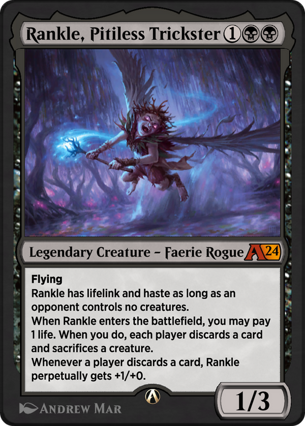Rankle, Pitiless Trickster (11) [Alchemy: Outlaws of Thunder Junction] - Deck Out Gaming