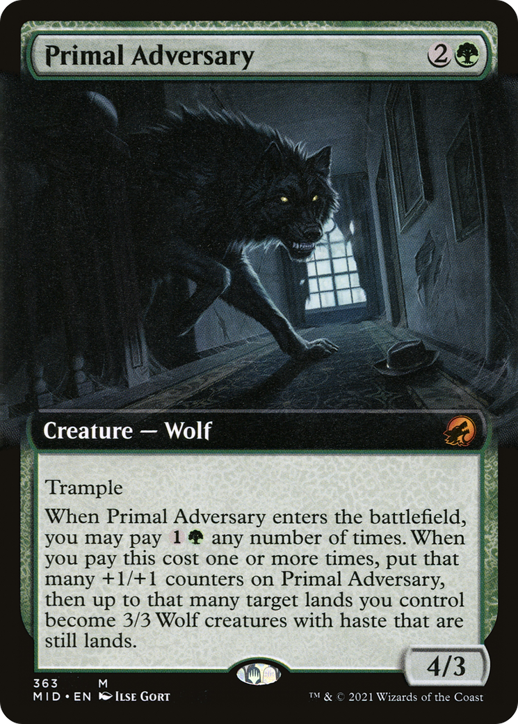 Primal Adversary (Extended Art) (363) [Innistrad: Midnight Hunt] - Deck Out Gaming