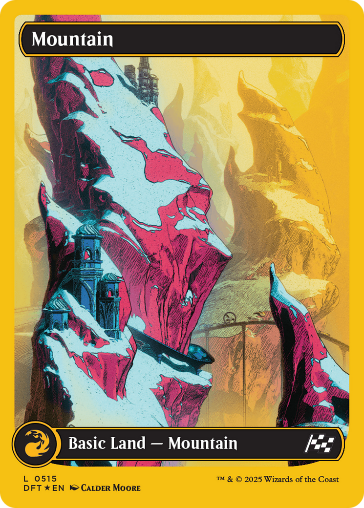 Mountain (0515) (First-Place Foil) (515) [Aetherdrift] foil - Deck Out Gaming