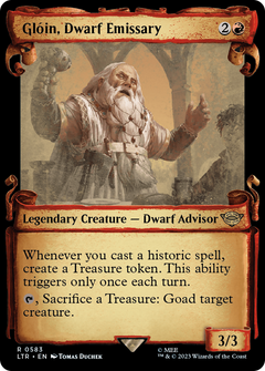 Gloin, Dwarf Emissary (Showcase Scrolls) (583) [The Lord of the Rings: Tales of Middle-earth] - Deck Out Gaming