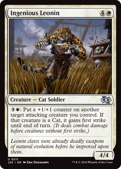 Ingenious Leonin (211) [Foundations Jumpstart] - Deck Out Gaming