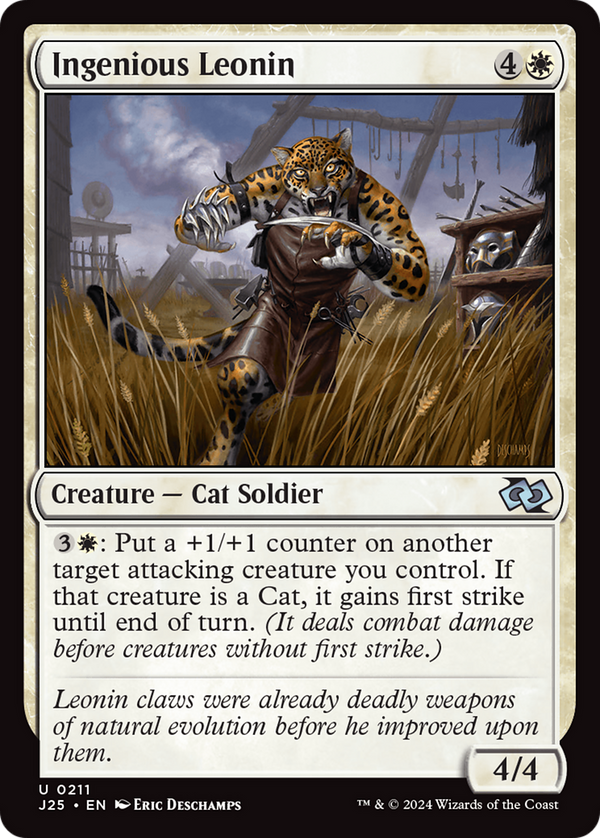 Ingenious Leonin (211) [Foundations Jumpstart] - Deck Out Gaming