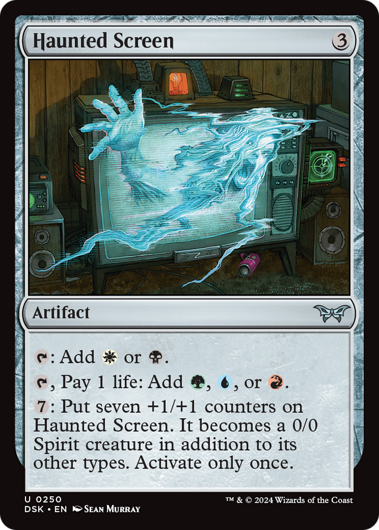 Haunted Screen (250) [Duskmourn: House of Horror] - Deck Out Gaming