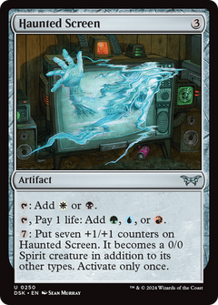 Haunted Screen (250) [Duskmourn: House of Horror] - Deck Out Gaming