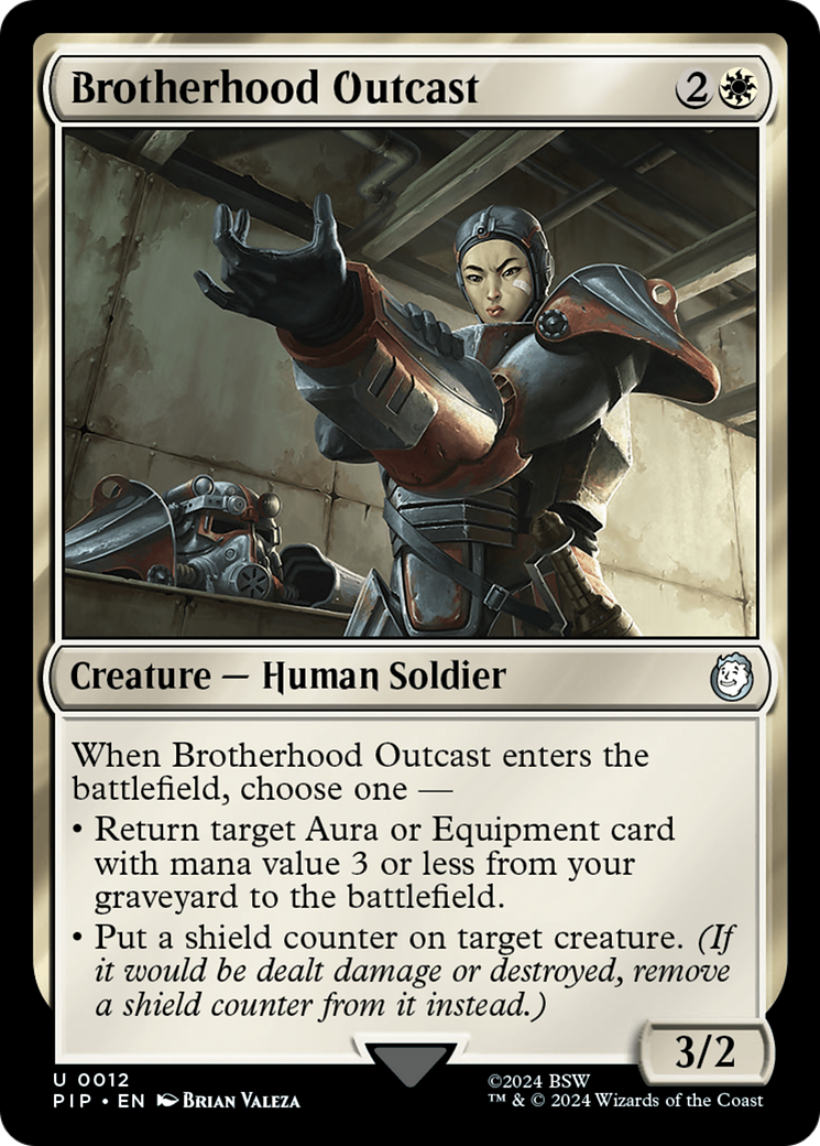 Brotherhood Outcast (12) [Fallout] foil - Deck Out Gaming