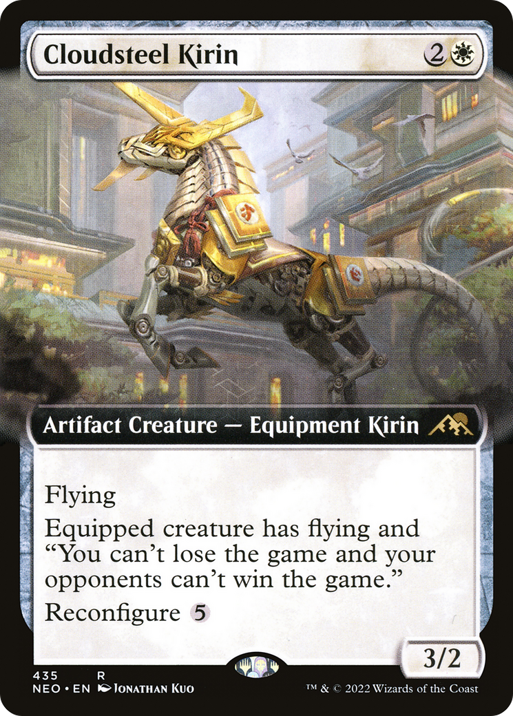 Cloudsteel Kirin (Extended Art) (435) [Kamigawa: Neon Dynasty] - Deck Out Gaming