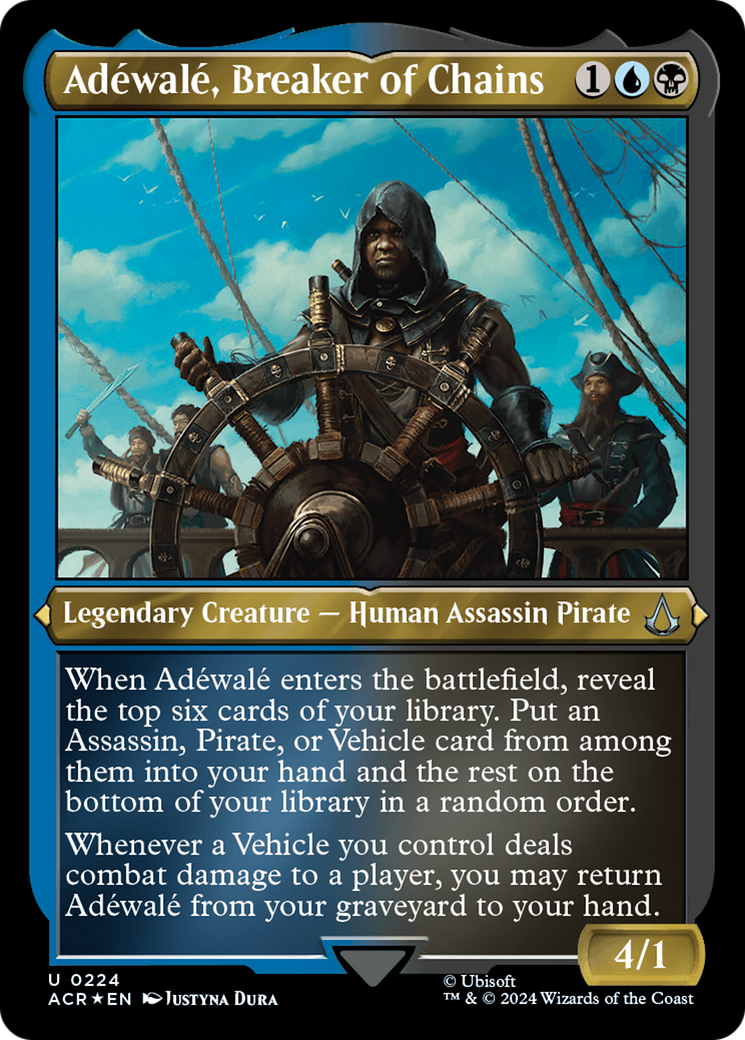 Adéwalé, Breaker of Chains (224) [Assassin's Creed] etched - Deck Out Gaming