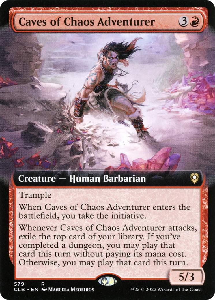 Caves of Chaos Adventurer (Extended Art) (579) [Commander Legends: Battle for Baldur's Gate] - Deck Out Gaming