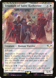 Triumph of Saint Katherine (Surge Foil) (17) [Warhammer 40,000 Commander] foil - Deck Out Gaming