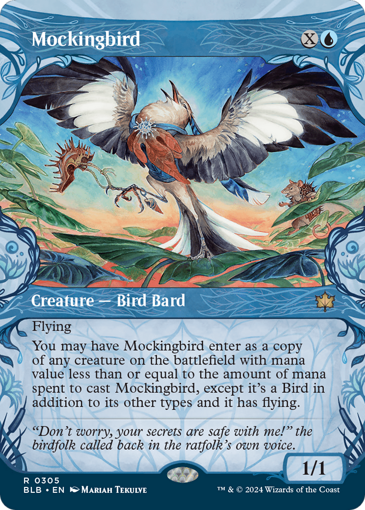 Mockingbird (Showcase) (305) [Bloomburrow] foil - Deck Out Gaming