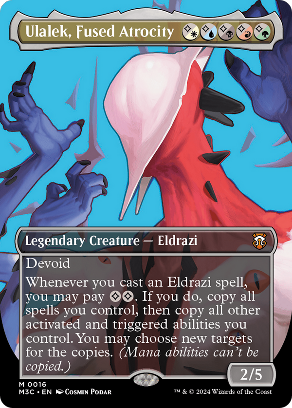 Ulalek, Fused Atrocity (Borderless) (16) [Modern Horizons 3 Commander] - Deck Out Gaming